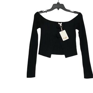 NWT‎ GB Girls  Black Off-Shoulder Cardigan